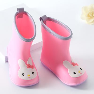 China Fashion Trend Ladies Fashion Inner Sole Waterproof PVC Women's Children's Shoes Raining Boots for sale