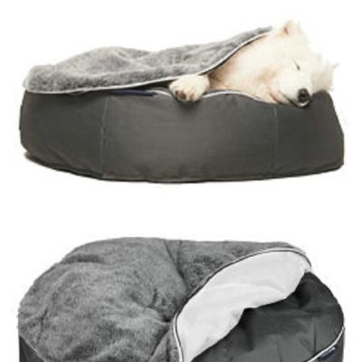 China Foldable Dog Fur Bean Bag Chair, Hairy Pet Bean Bag Nap Sleep Lounger for sale