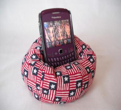 China Adjustable Star Printed Bean Bag Mobile Phone/MP3 /Desk Top Stand for sale