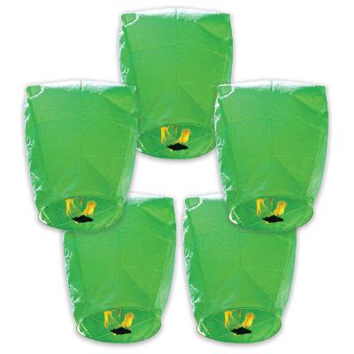 China Europe Green Solid Color Kongming Diamond Shaped Lanterns Wishing Lights Sky Lanterns for sale