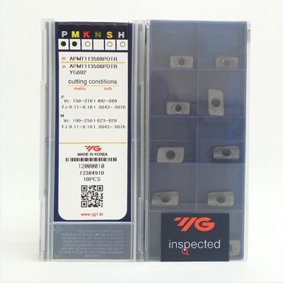 China Carbide YG Carbide Cutter Inserts Milling Tools APMT113508PDTR YG602 for sale