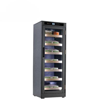 China Commercial Display Electric Compressor Cigar Cabinet Led Light Humidifier for sale