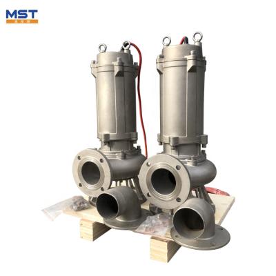 China Sewage transport and flood control type WQ high power submersible sewage pump basement drainage without plugging for sale