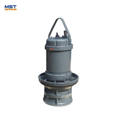 China Axial flow pump sled type high lift sewage transport and flood control vertical submersible pump large flow for sale