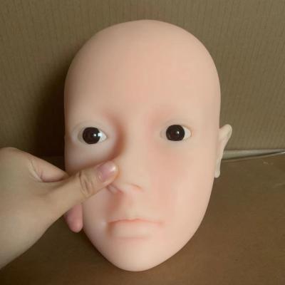 China Maternity Model Silicone Practice Makeup Artificial Dummy Head For Self-taught Makeup Practice for sale