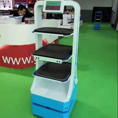 China 3G Dining Car Robot / Portable Auto-navigation Obstacle Avoidance Robot / Autonomous Delivery Service Restaurant Robot for sale