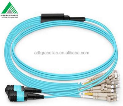 China CATV Transmission Networks 8/12/24 Cores LC/SC/FC/ST Fiber Optic MPO MTP Patch Cord Patch Cord Optical Fiber Optic Cable For LGX Cassette Module for sale