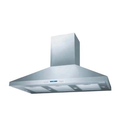 China Digital display swtich with timer function 1600m3/hr air circulation kitchen extractor range copper hood for sale