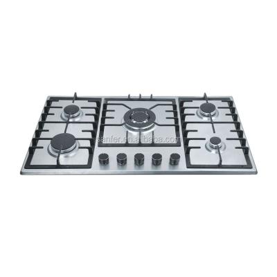 China Household CE Approved Built-in Gas Hob With Stainless Steel Cooktop for sale