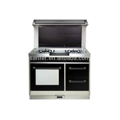 China Cooking range product integrated cooker oven with gas hob, disinfection cabinet and range hood for sale