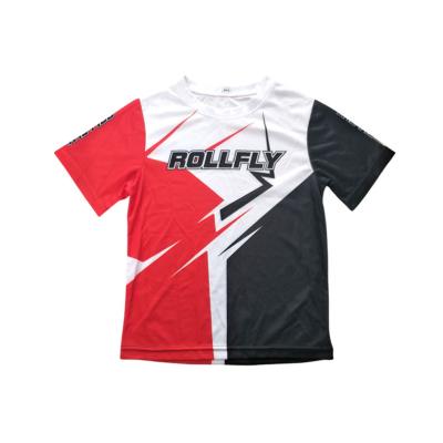 China Breathable Customized Sport Wear 100% Polyester Sublimation Digital Pringting T-Shirt for sale