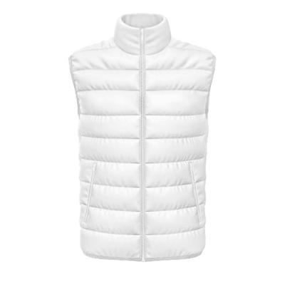 China Viable Chisu Sports Sleeveless Winter Jacket White Can Be Customized Down Jacket Mens LOGO Sleeveless Vest for sale