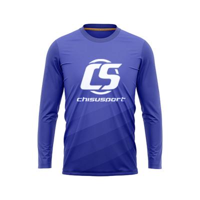 China Men's Breathable Round Neck Sublimation Rollfly Stretch Long Sleeve E-sports Shaping Fashion Sports Long Quick-drying Sleeved T-shirt for sale