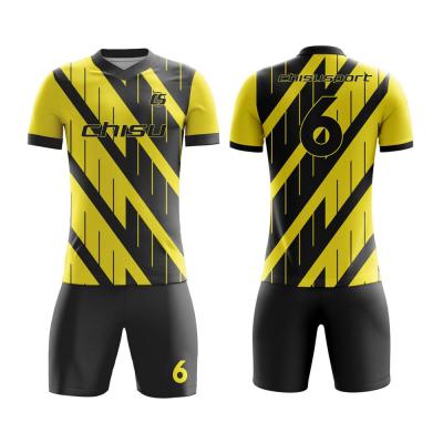 China Factory Direct Wholesale New Summer Junior Youth Youth Youth Sublimated Print 100% Polyester Soccer Jersey Suit for sale