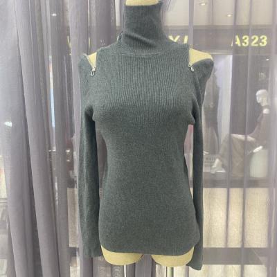 China QUICK DRY Women's Tight Zipper Based Knitted Top for sale