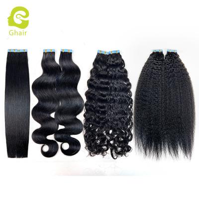 China Silky Straight Wave Tape In Hair Extensions Raw Wholesale 100% Brazilian Human Hair for sale