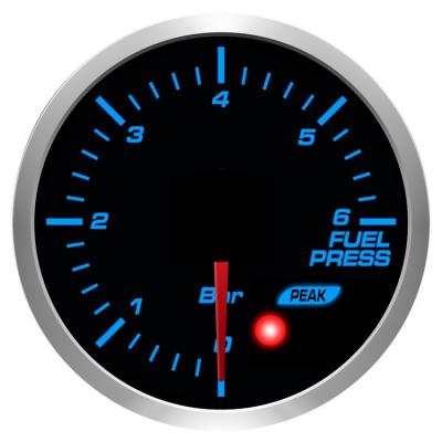 China 60mm FB 10 Color Auto Fuel Pressure Gauge 60mm for sale