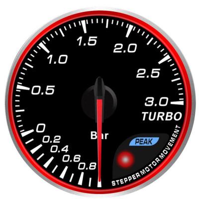 China 60mm CR 10 Color 3 Bar Turbo Gauge And Boost Gauge 60mm for sale