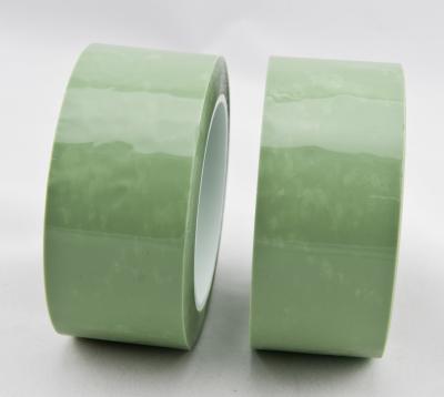 China Silicone adhesive duct green PET film splicing tape for release paper bonding for sale