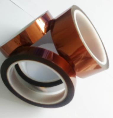 China Amber Color Kapton Polyimide Tape Class H Insulation Feature For Electrical Coils for sale