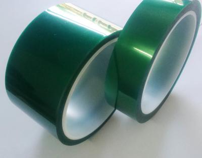 China PET film Dark Green High Temperature Resistant Tape Masking Insulation No Printing for sale