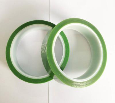 China Single Side Light Green High Temperature Resistant Tape 650mm Length for sale