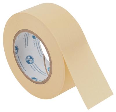 China Yellow Paint Masking Tape For Exterior Wall Crepe Paper Base Material for sale