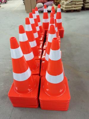 China Road Safety Guiding Cone Orange PVC Plastic Traffic Cones for sale