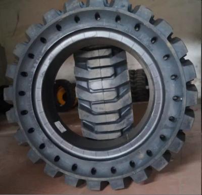 China Tire Manufacture of solid pneumatic skid steer loader tire used for wheel rim 10-16.5 for sale