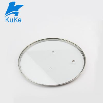 China Sustainable Cooking Pan Cover Economy Kitchen Glass Lid For Sauce Pot for sale