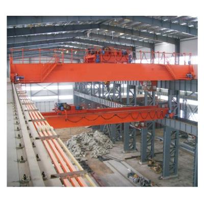 China 500 ton QD model intelligent function European style 450 ton double girder electric overhead traveling bridge crane with winch trolley hoister price for sale