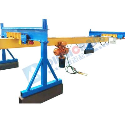 China Europe bridge crane 2 ton 3.2T 5 ton single girder underslung suspension girder EOT overhead crane with low type design clear price for sale