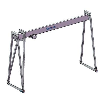 China Gantry Crane European 3 ton high reliability crane 5 T 6 T single girder gantry crane price 3.2 ton with collapsible collapsible legs for sale