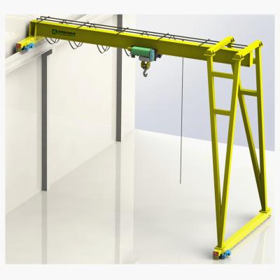 China Gantry Crane Tailor Made Type - European Style 2 Ton Railless Gantry Crane Movable Half Beam Single Girder 10 Ton 8 T Price Trackless Design for sale