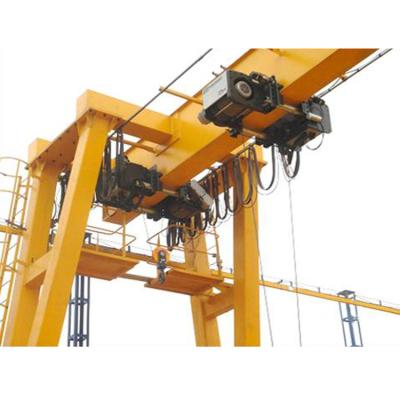 China Gantry crane 10 ton Europe style single girder girder gantry cranes with 2 pcs of 5 ton cranes for sale