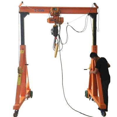 China Gantry Crane Customized 1 2 3 5 10 ton small portable height adjustable gantry crane price for sale for sale