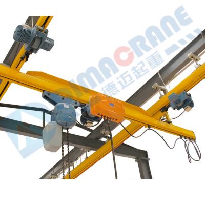 China Electric Travel EOT Single Suspension Bridge Crane Workshop Use Bridge 500 Kg 1 Ton KBK Girder Overhead Crane With 