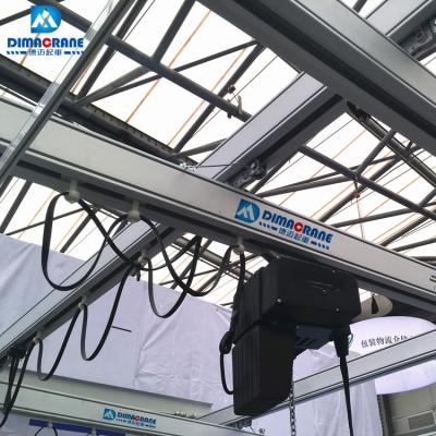 China Aluminum Bridge Crane Top Quality KBK-A Rail Girder Overhead Crane Factory Price for sale