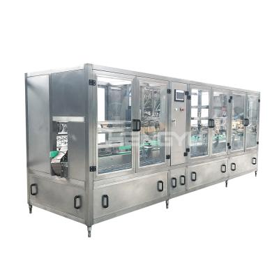 China Beverage 500 bph water bottle filling machine 5 liter production line 1 gallon bucket rinser machine for sale