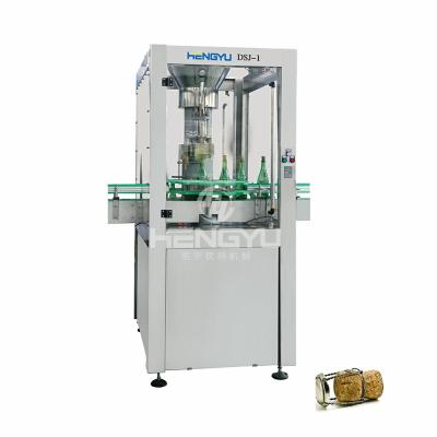 China Beverage Filling Line Champagne Machine Bottle Cork Sealing Capping Machine for sale