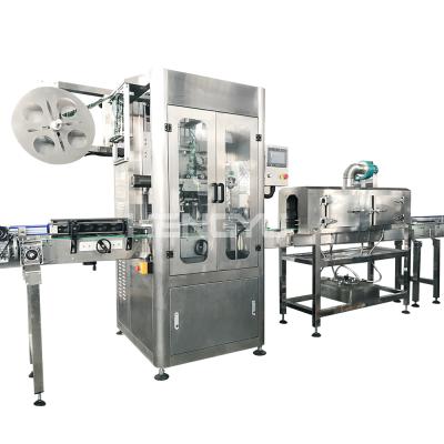 China Automatic PVC Sleeve Food Shrink Labeling Machine With Hot Shrink Tunnel for sale