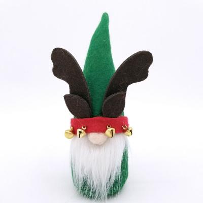 China 2022 Customer Handmade Plush Elk Reindeer Gnomes Stuffed Fabric Christmas Xmas Office Decorations Ornaments Small for sale