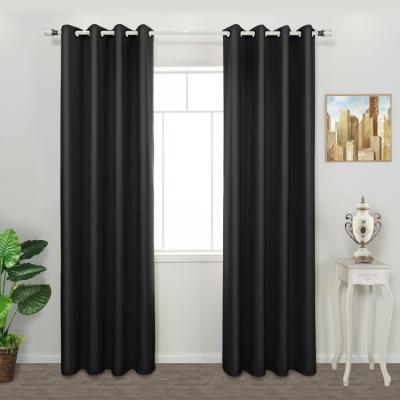 China Blackout China Manufacturer Cheap Ready Made Blackout Window Curtains Set For Living Room for sale