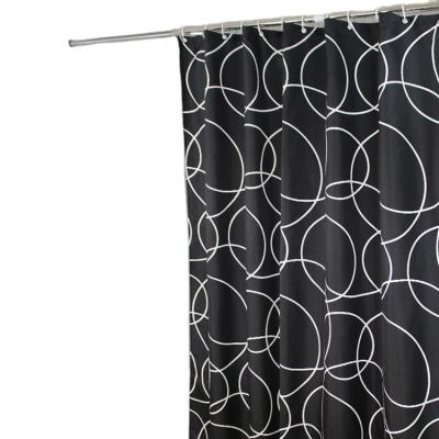 China Sustainable Wholesale Designs Waterproof European Printing Custom Shower Curtains Set For Bathroom for sale