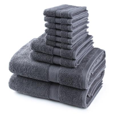 China Wholesale Price QUICK DRY Luxury 100% Cotton Bath Towel Set With Customized Logo for sale