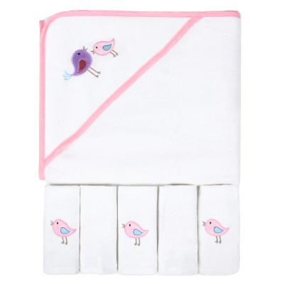 China Cute Look Good Design Terry Bamboo Or Cotton Luxury Bathroom Set Towels For Baby for sale