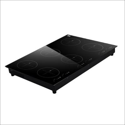 China 2021 Fashionable Chinese Supplier Ceramic Cooktop Polished 4 Burner Touch Screen Stove Glass Dish Ceramic Stove for sale