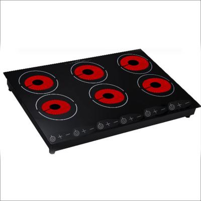 China Fashionable 4 Burner Electric Stove Ceramic Hob Built In Cooktop Infrared Electric Radiant Glass Ceramic Cooker Stove for sale