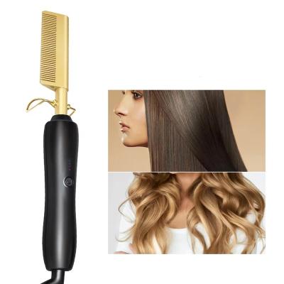 China For Home Use Hot straight hair straightener hair comb professional straight hair comb styling hot air comb for sale