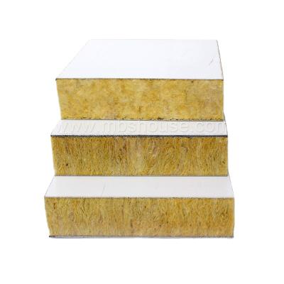 China Contemporary Glass Wool Rockwool Insulation Sandwich Panel Partition Wall Panel for sale